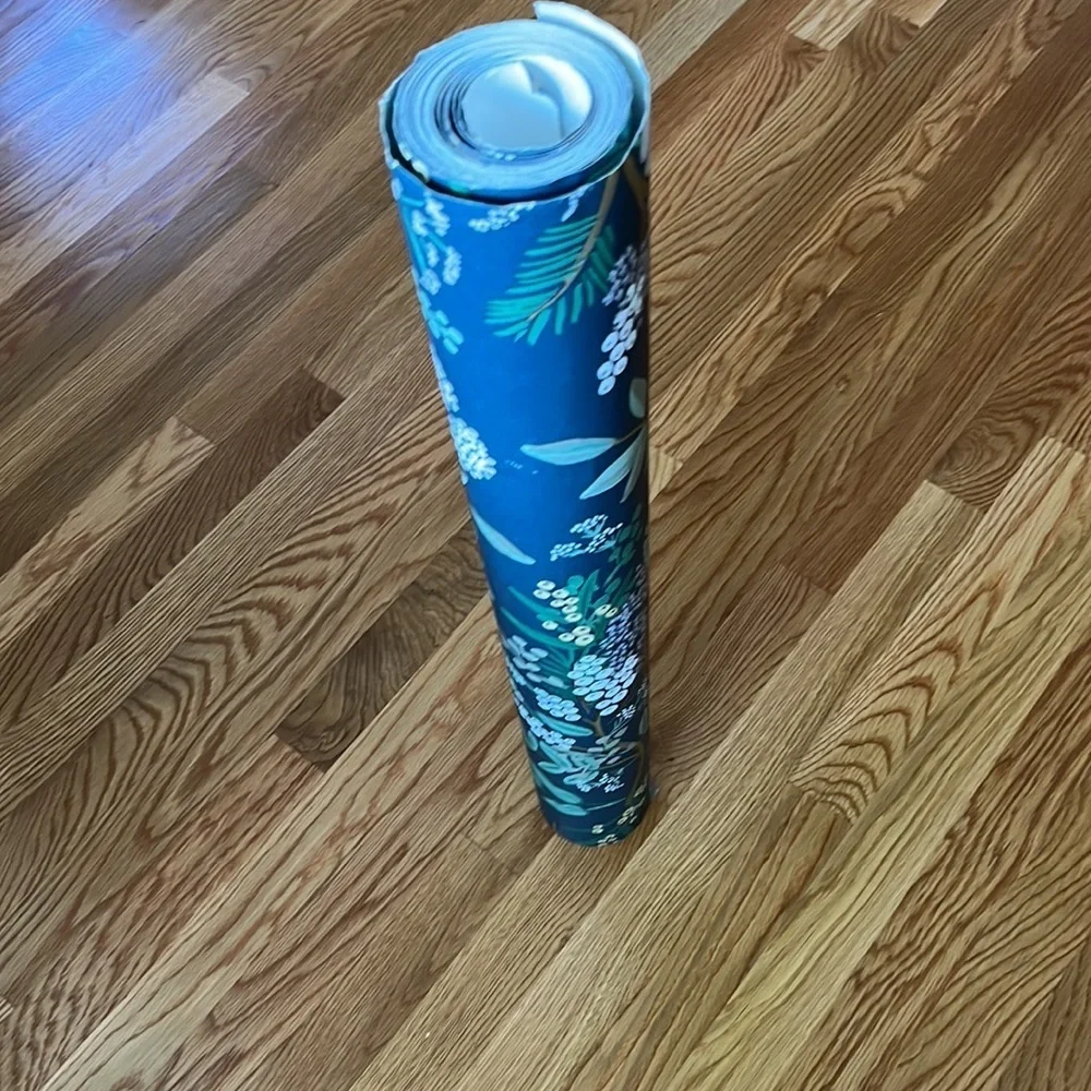 New Anthropologie Rifle Company Juniper Forest Wallpaper Navy one Roll